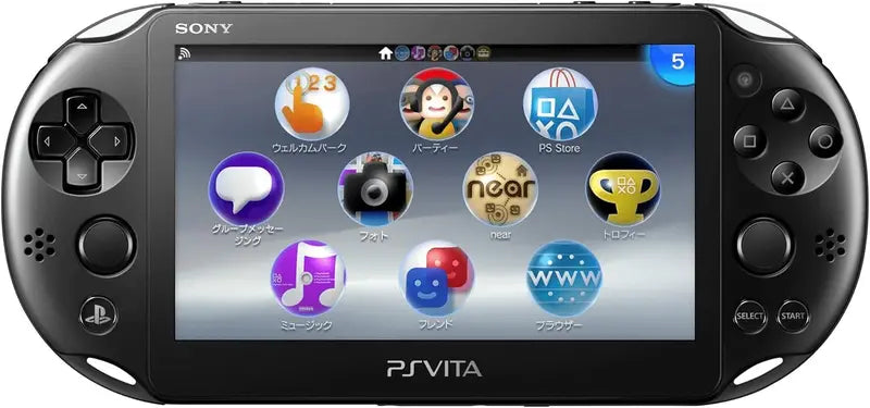 PlayStation Vita Wi-Fi Model PCH-2000 (Piano Black) Handheld Console