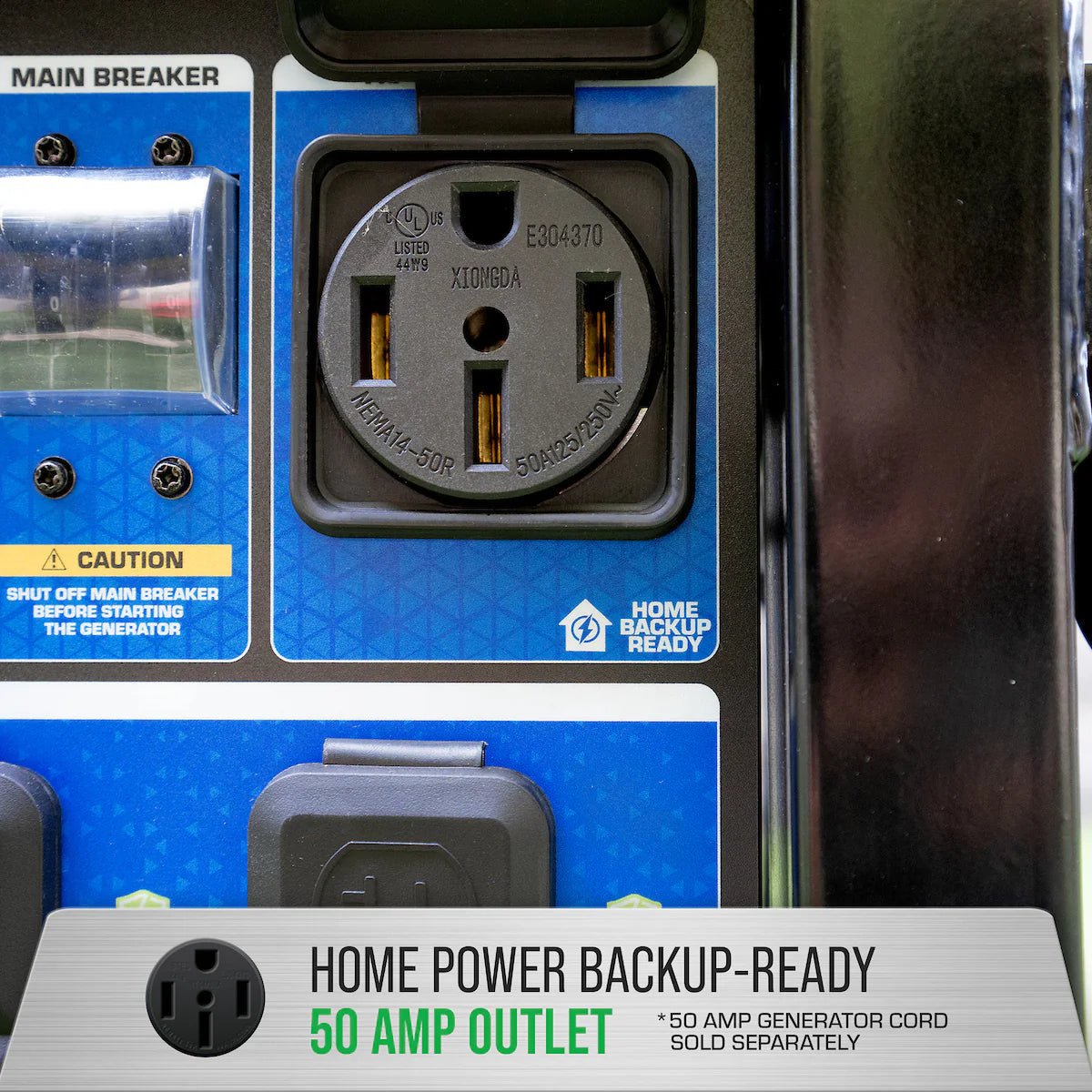 15,000 Watt Electric Start Tri Fuel Portable Generator