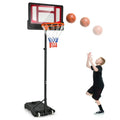 Portable Height-Adjustable Basketball Hoop (4.3 FT to 8.2 FT)