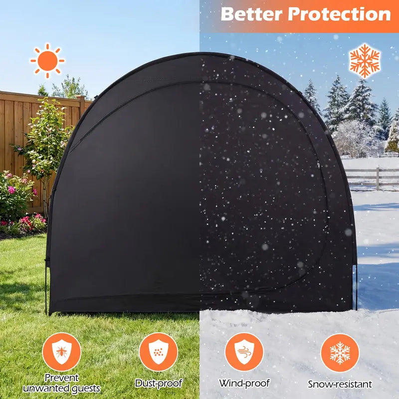 Portable 6.9 ft x 4 ft Foldable Bike Storage Tent with Ventilation