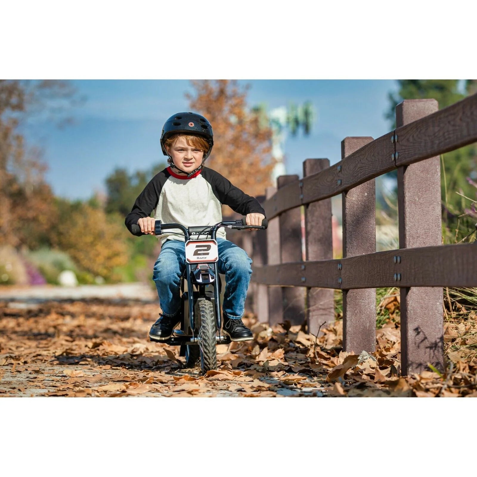 2026 Kid's Razor Dirt Rocket MX125 Electric-Powered Dirt Bike, Ages 7 , Blue