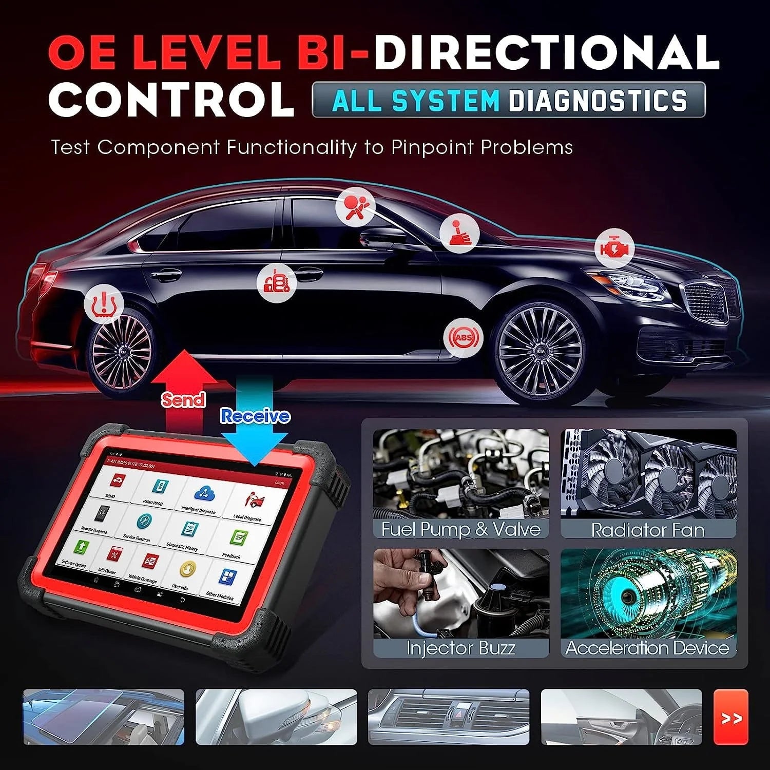 2026 LAUNCH X431 IMMO Elite Key Programming Car Diagnostic Scan Tool with X-PROG3 Key Programmer, ECU Clone/match, CANFD&DOIP, 39 Services 2 Years Free Update