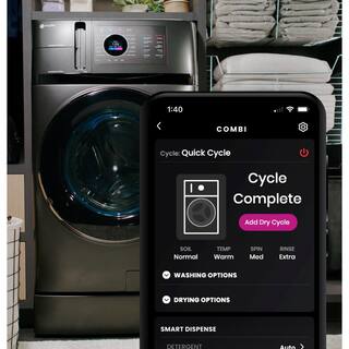 2026 GE Profile 4.8 cu. ft. UltraFast Combo Washer Dryer with Ventless Heat Pump Technology in Carbon Graphite