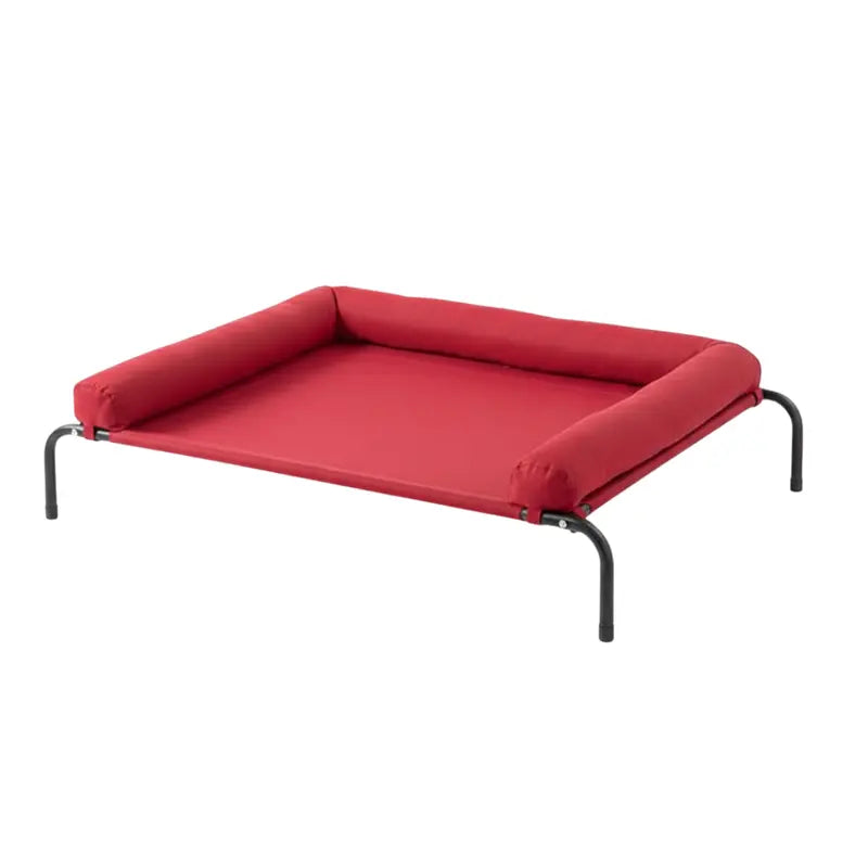 Plush Large Memory Foam Dog Bed with Reinforced Bolsters & Zip-Off Washable Cover