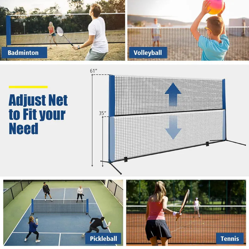 Portable Metal-Frame Toddler Soccer Net with Ground Stakes