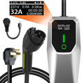 Portable 32-Amp EV Charger: NEMA 14-50 Plug, 26-Foot Cable, 7.68kW Level 1 & 2 Home Charging