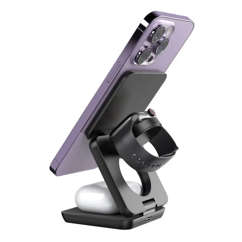 Portable Foldable 3-in-1 MagSafe Charging Dock