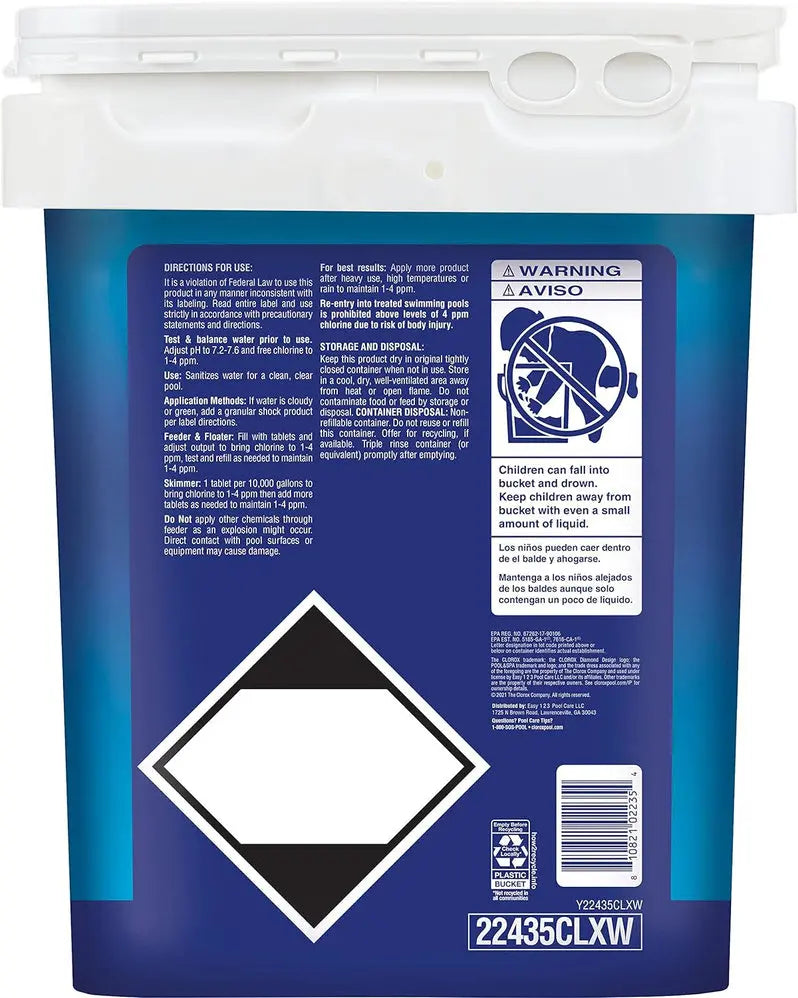 Pool&Spa Active99 3″ Slow-Dissolving Chlorine Tablets | Tri-Chlor Sanitizer for Algae Prevention & Bacterial Control | 35 lb Bulk Pack