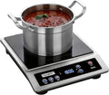 Portable Induction Cooktop with 8-Inch Stainless Steel Burner