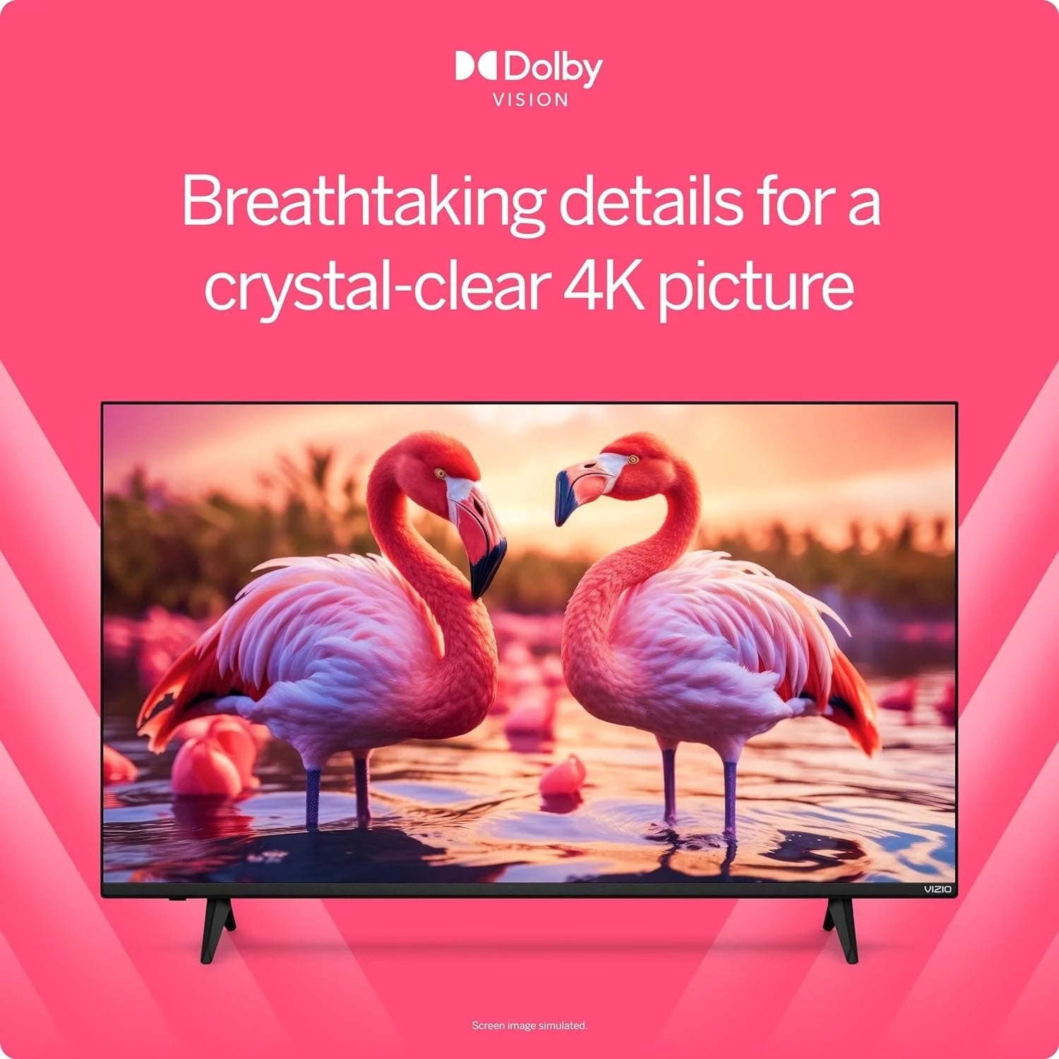 2026 VIZIO 50′′ 4K HDR Smart TV, Dolby Vision HDR/HDR10 , WiFi 6 – (Refurbished)