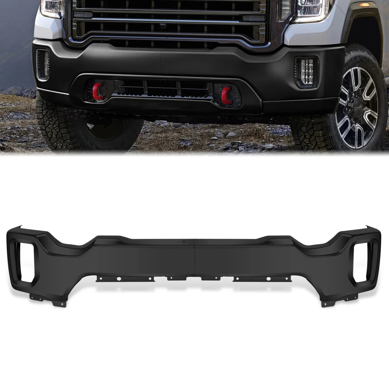 Modular Style Front Bumper w/o Parking Sensor Holes20-23 GMC Sierra 2500 3500 HD