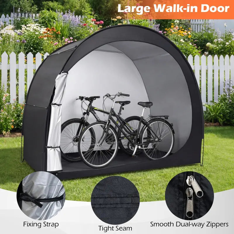 Portable 6.9 ft x 4 ft Foldable Bike Storage Tent with Ventilation