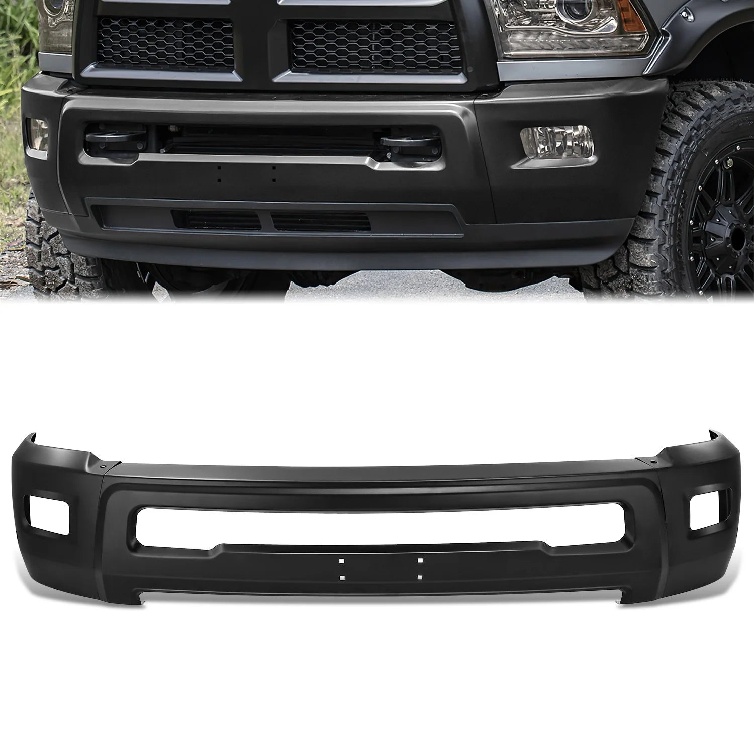 Modular Style Front Bumper w/ Fog Light Cutouts15-19 Chevy Silverado 2500 3500