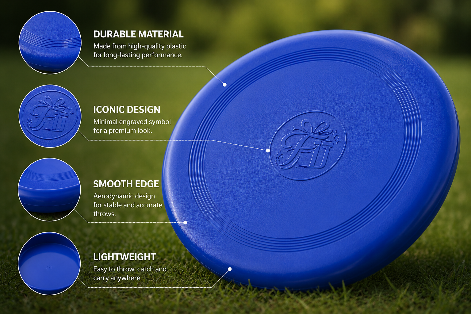 Plastic Flying Disc – Outdoor Sports & Lawn Game Flyer