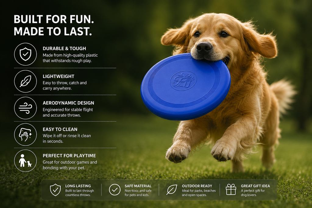 Plastic Flying Disc – Outdoor Sports & Lawn Game Flyer