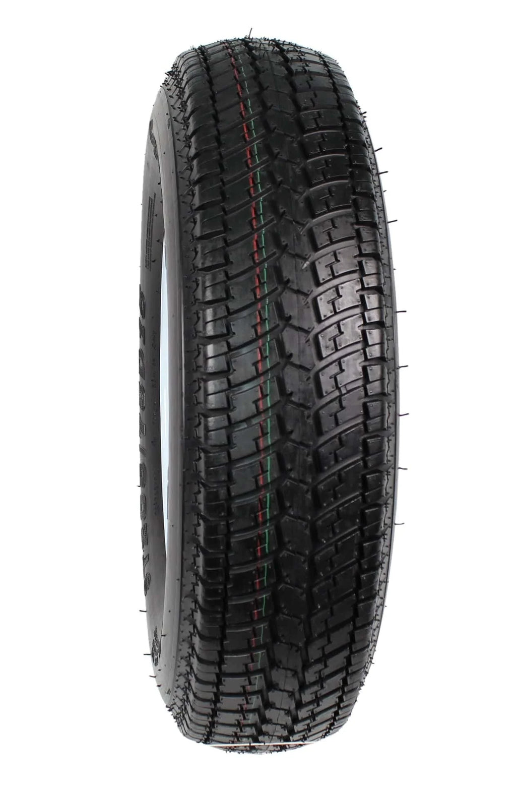 2026 2-pack trailer tires on rim ST205/75D15 205/75 D 15 inch LRC 5-hole white spokes 1