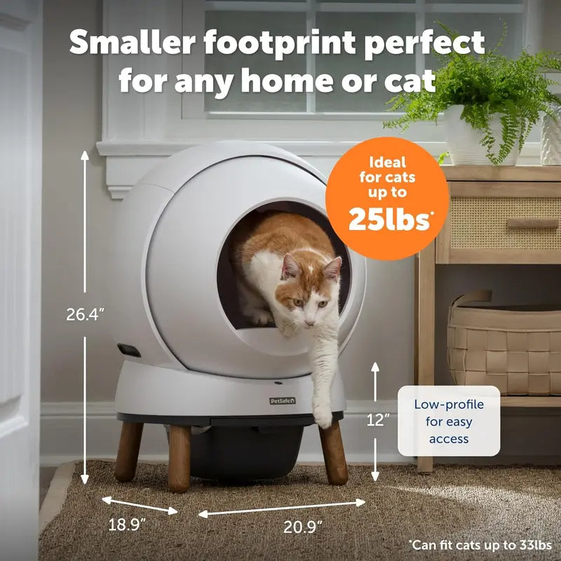 PetSafe Smart Self-Cleaning Cat Litter Box with Health Tracking and App Connectivity