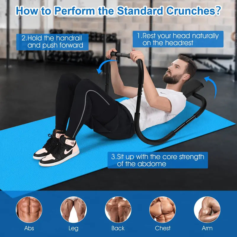 Portable AB Crunch Machine for Core Strengthening & Abdominal Workouts
