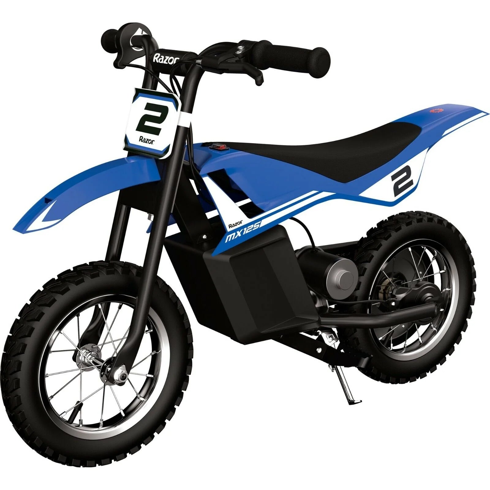 2026 Kid's Razor Dirt Rocket MX125 Electric-Powered Dirt Bike, Ages 7 , Blue