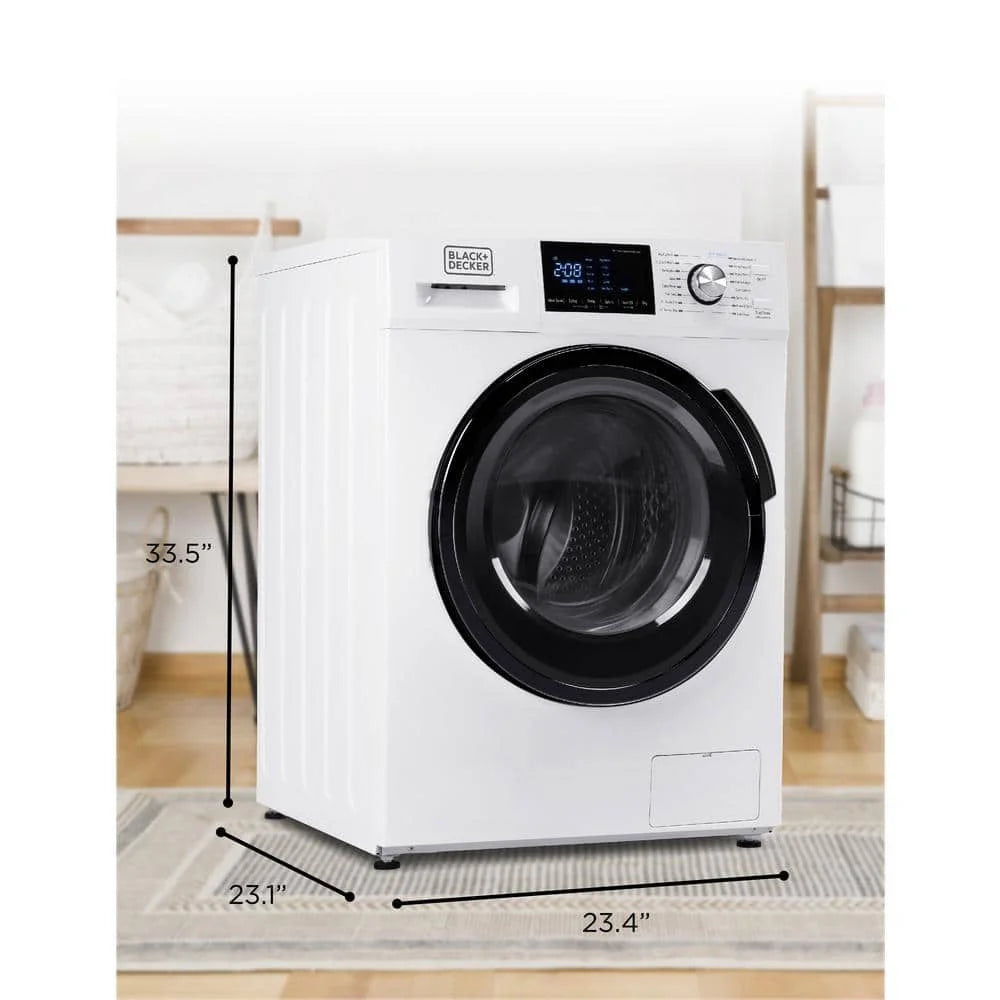 2026 BLACK DECKER 2.7 cu. ft. All-in-One Washer and Dryer Combo in White BCW27MW💝 Last Day For Clearance