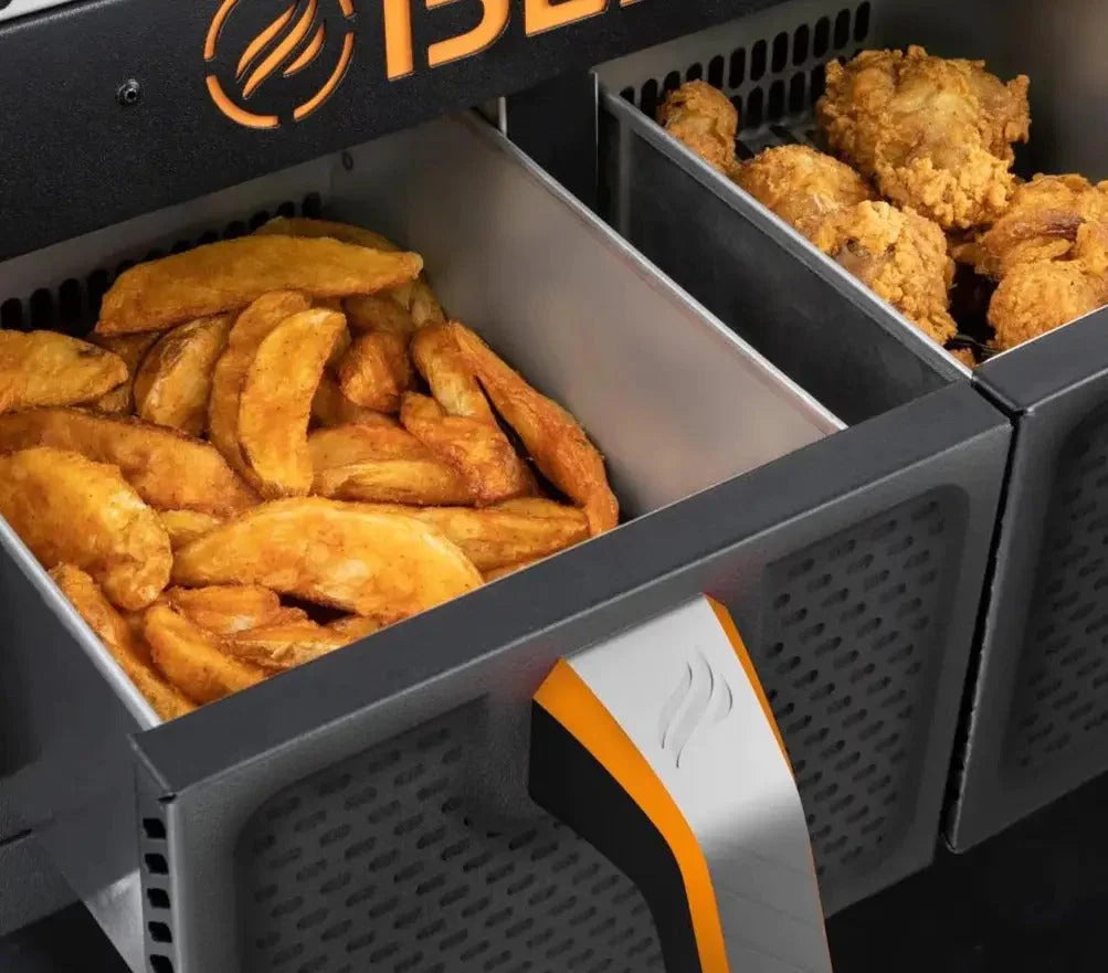 2026 💥Clearance Sale🔥 Blackstone 2-burner griddle (71 cm) with electric air fryer and extractor hood