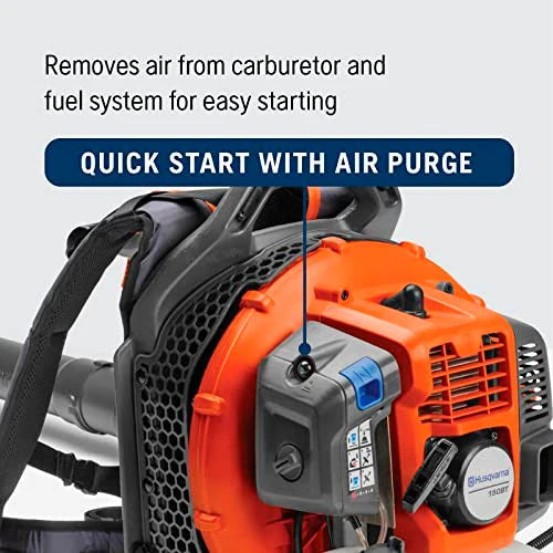 2026 Husqvarna 150BT Petrol Leaf Blower with Backpack, 51 cc, 2.16 hp, 765 CFM, 270 MPH, Ergonomic Design