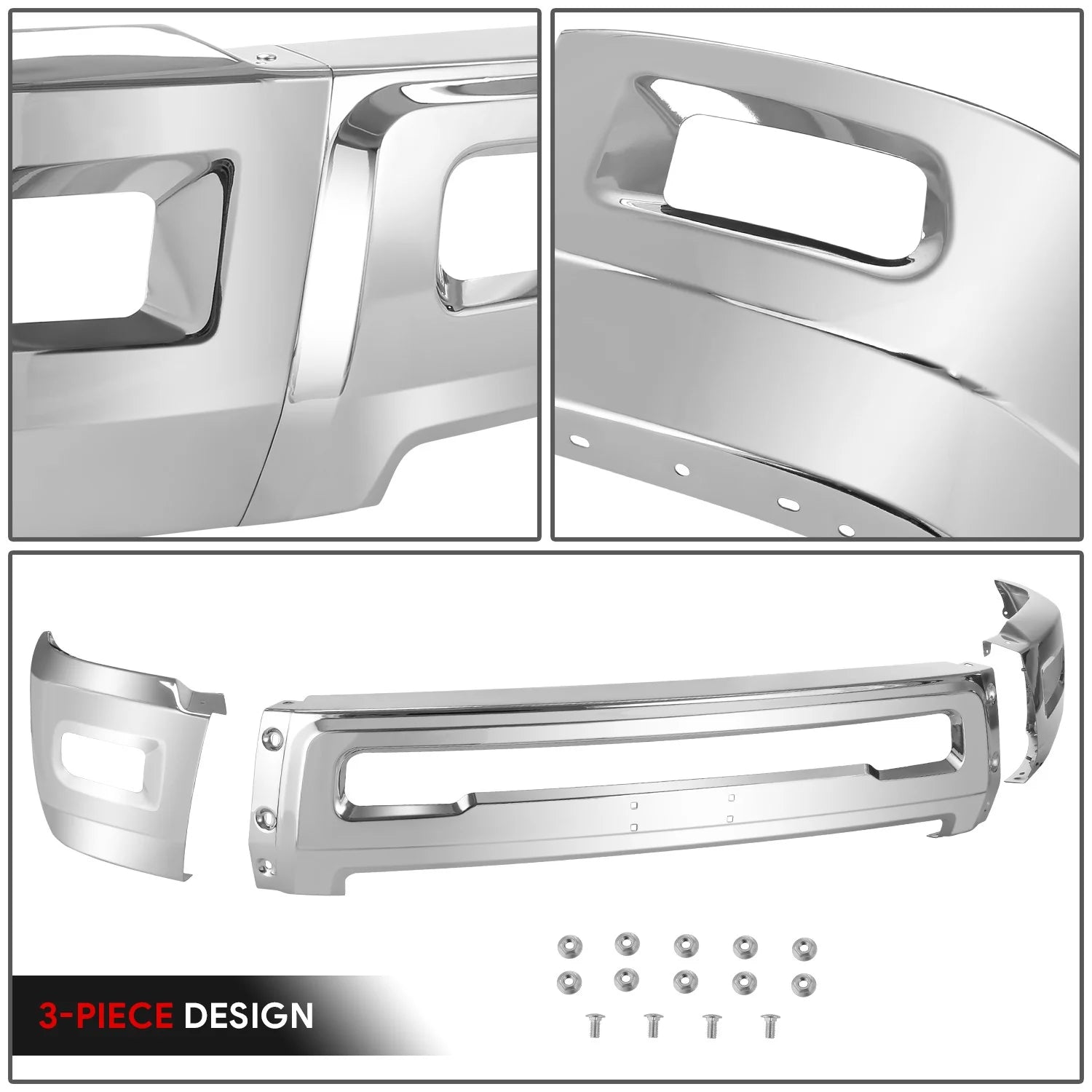 Modular Style Front Bumper w/ Fog Light Cutouts10-18 Dodge Ram 2500 3500