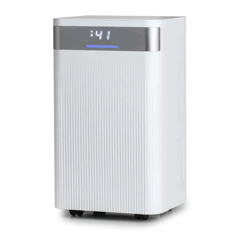 32 Pints 2000 Sq.ft Basement Dehumidifier with Drain Hose, 24H Timer & 3 - Color Indicator, Quiet Portable Dehumidifier for Home, Bedroom, Bathroom