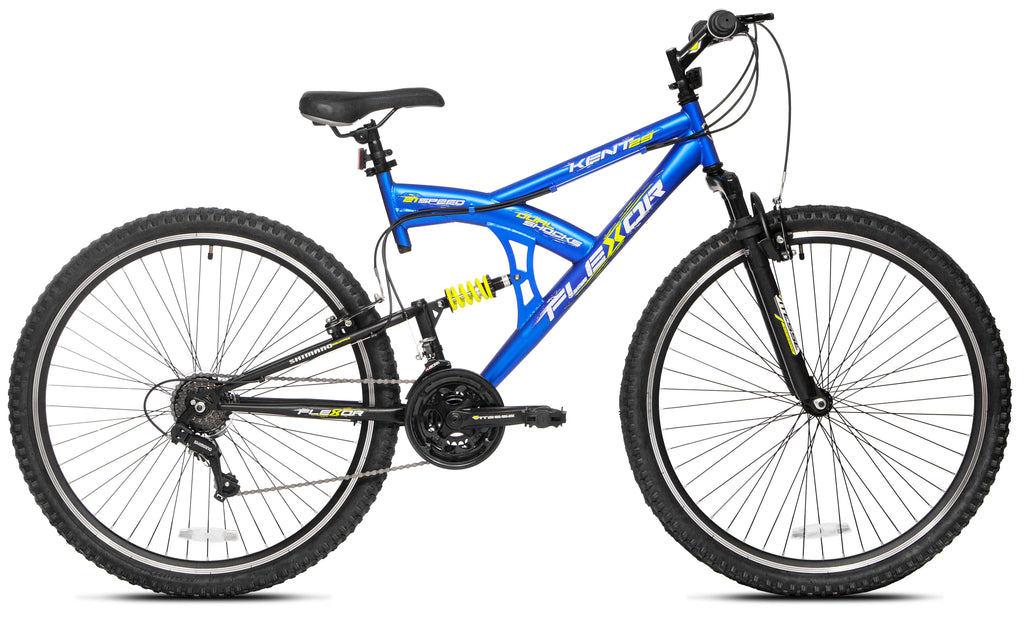 29" Kent Flexor Dual Suspension Mountain Bike, Adult Ages 14 , Blue