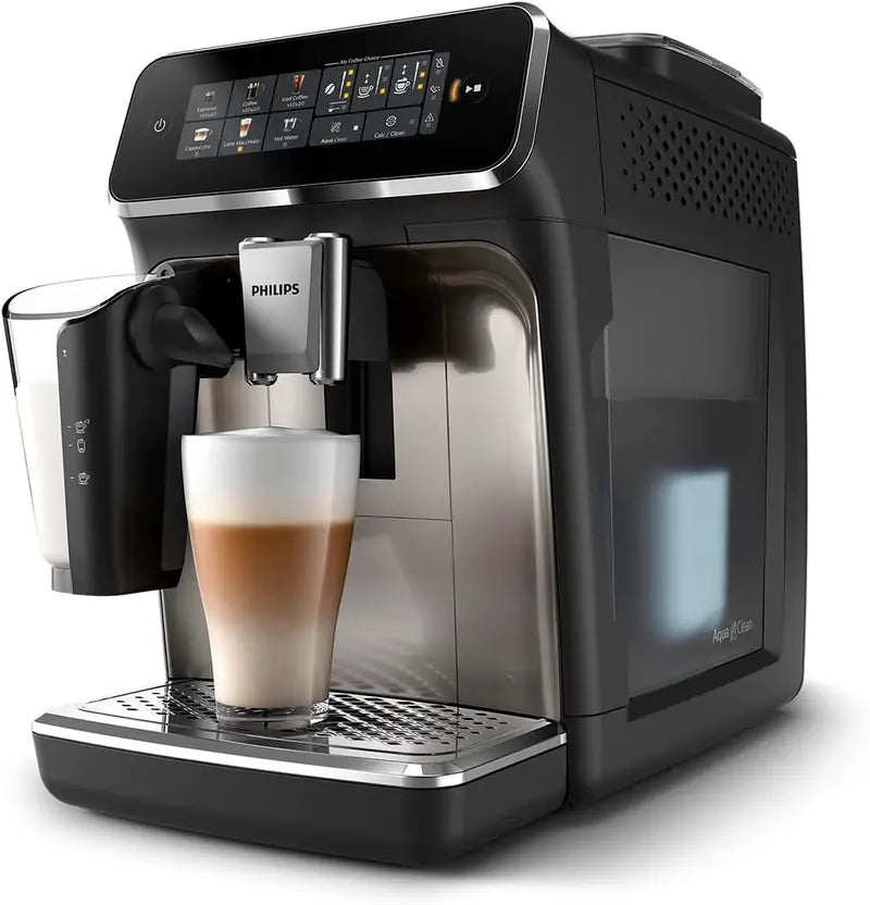 Philips EP3341/50 3300 Series Fully Automatic Espresso Machine with SilentBrew, LatteGo System, and 15-Bar Pressure