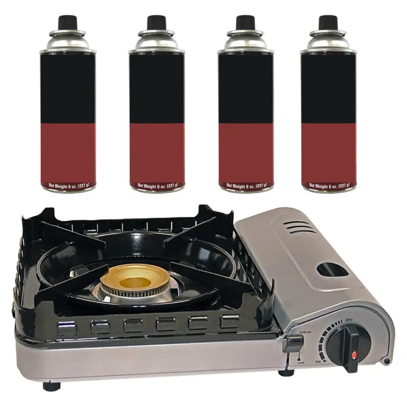 Portable 8500 BTU Butane Camping Stove for Outdoor Cooking
