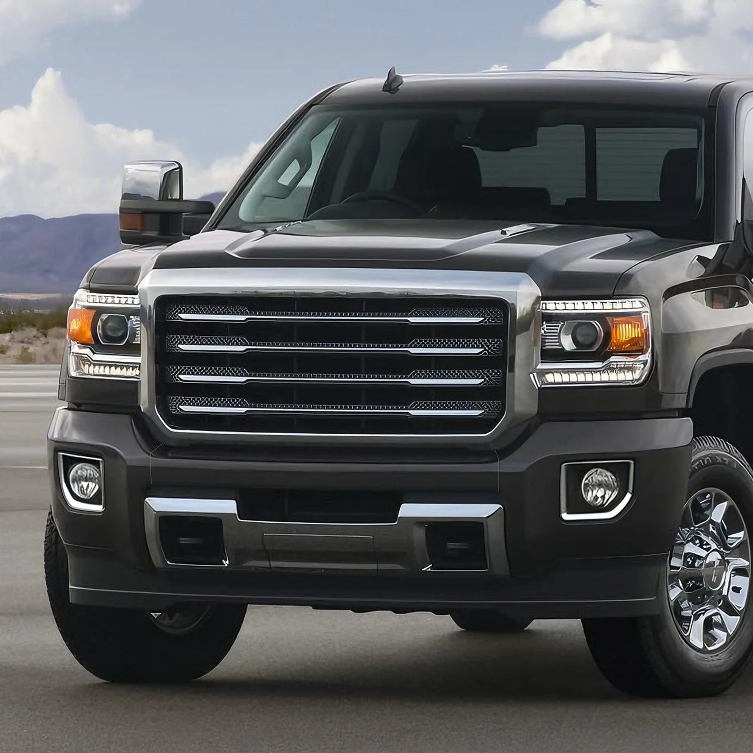 Modular Style Front Bumper w/o Parking Sensor Holes15-19 GMC Sierra 2500 3500 HD
