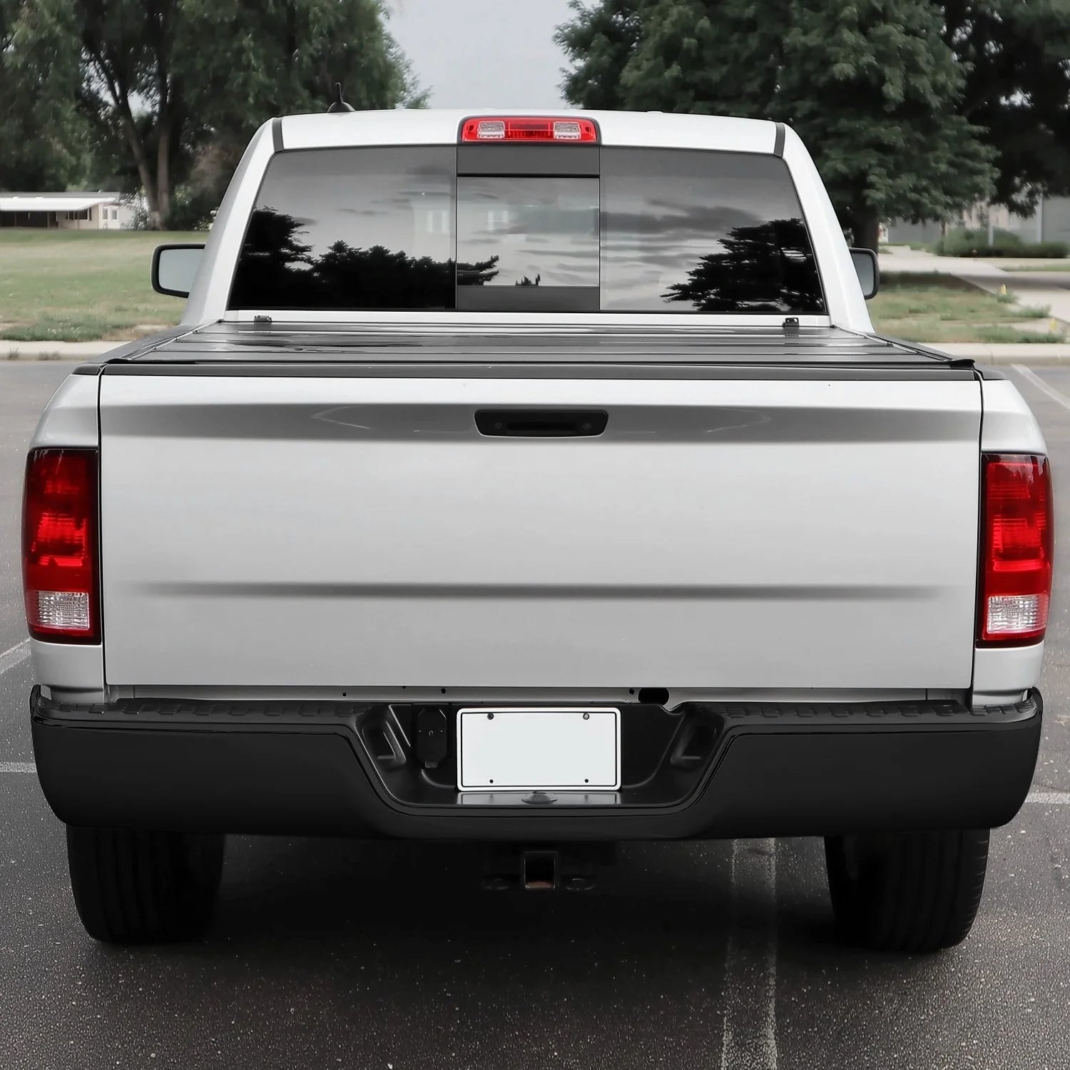 Modular Style Rear Step Bumper License Plate Lights 09-19 Dodge/Ram 1500 2500 3500