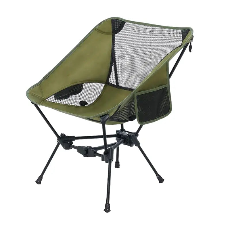 Portable Folding Camping Chair with Compact Carry Bag and High-Strength Alloy Frame