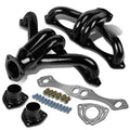 1955 Chevy Small Block SBC 283 305 327 350 400 V8 4-1 Exhaust Header - Mild Steel - Black