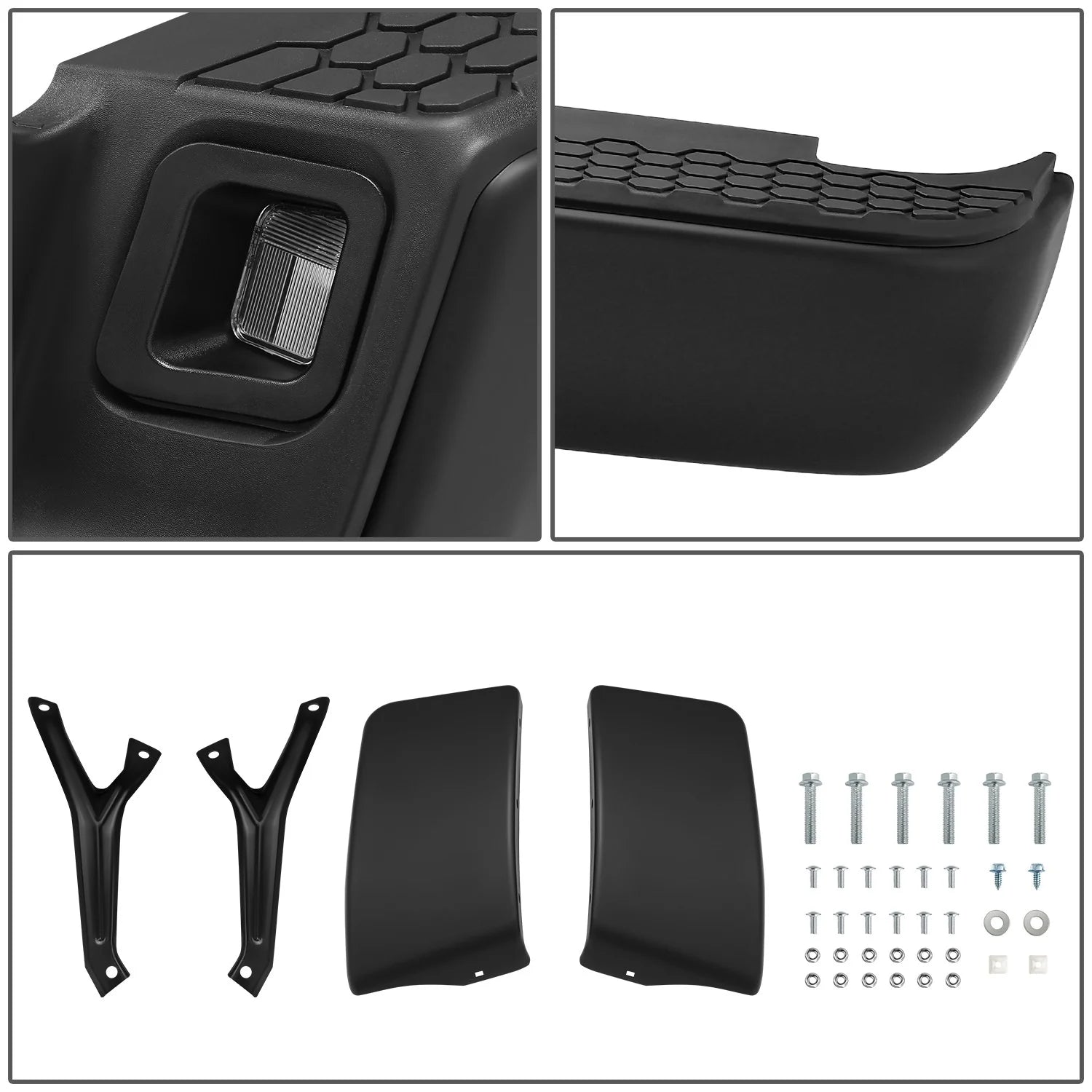 Modular Style Rear Step Bumper License Plate Lights 09-19 Dodge/Ram 1500 2500 3500