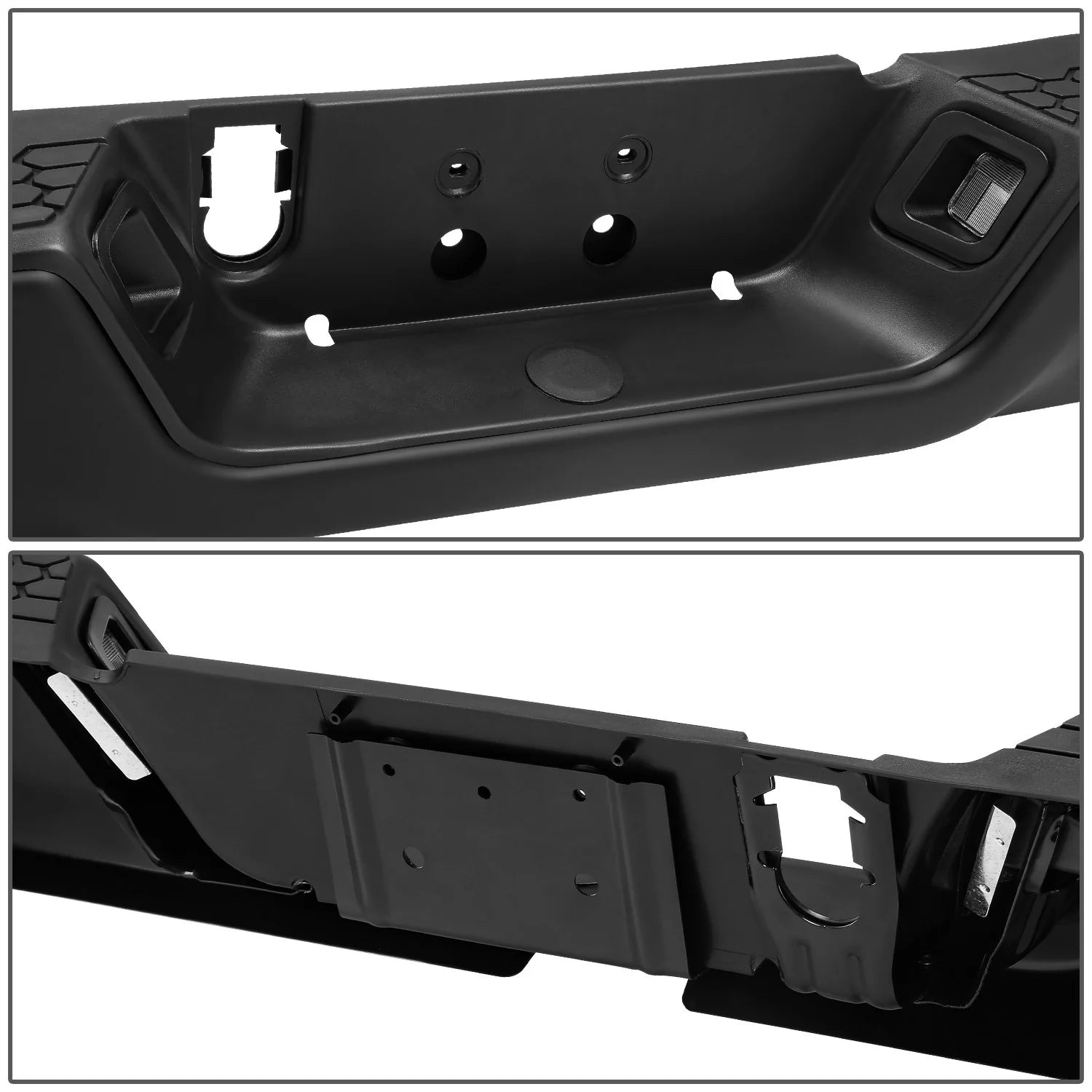 Modular Style Rear Step Bumper License Plate Lights 09-19 Dodge/Ram 1500 2500 3500