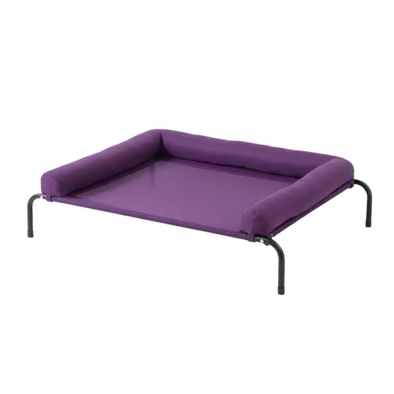 Plush Large Memory Foam Dog Bed with Reinforced Bolsters & Zip-Off Washable Cover